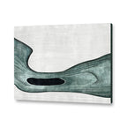 Teal Waves (Set of 2) Nature Artwork Canvas Print for Wall