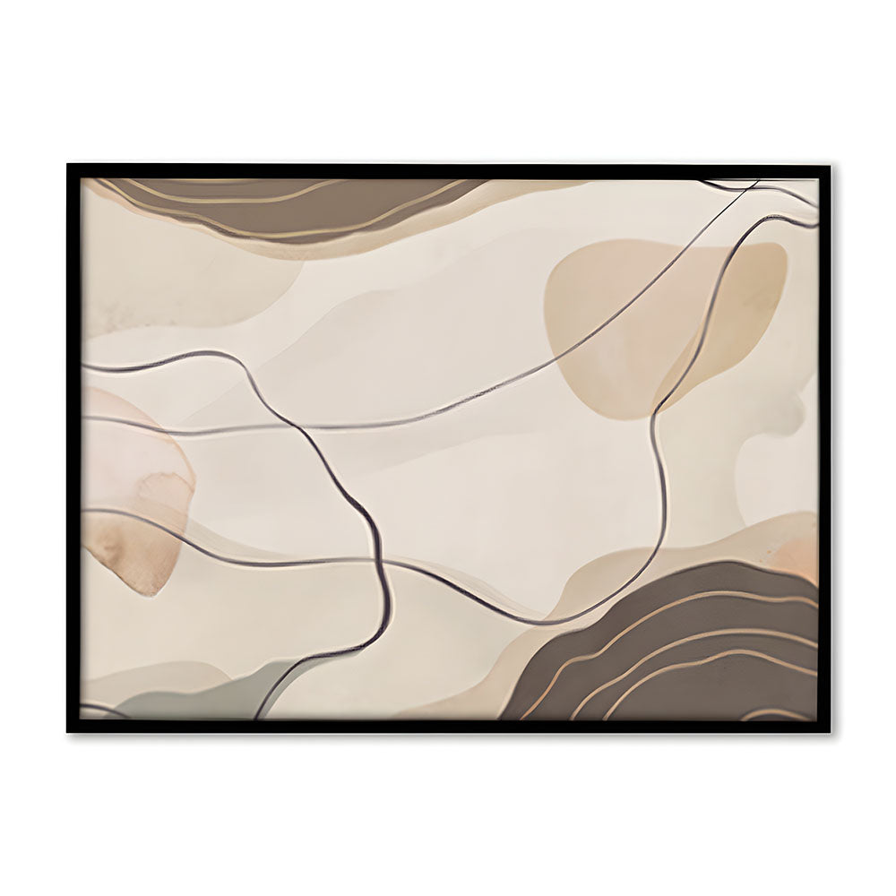 Abstract Terrain Abstract Canvas Wall Art Print