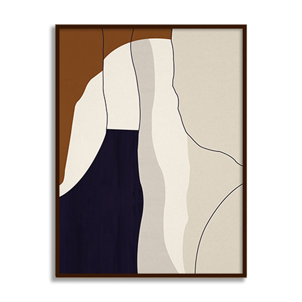 Abstract Terracotta 2 Wall Art | Abstract Canvas Painting for Wall | Wall Decor | Wall Painting