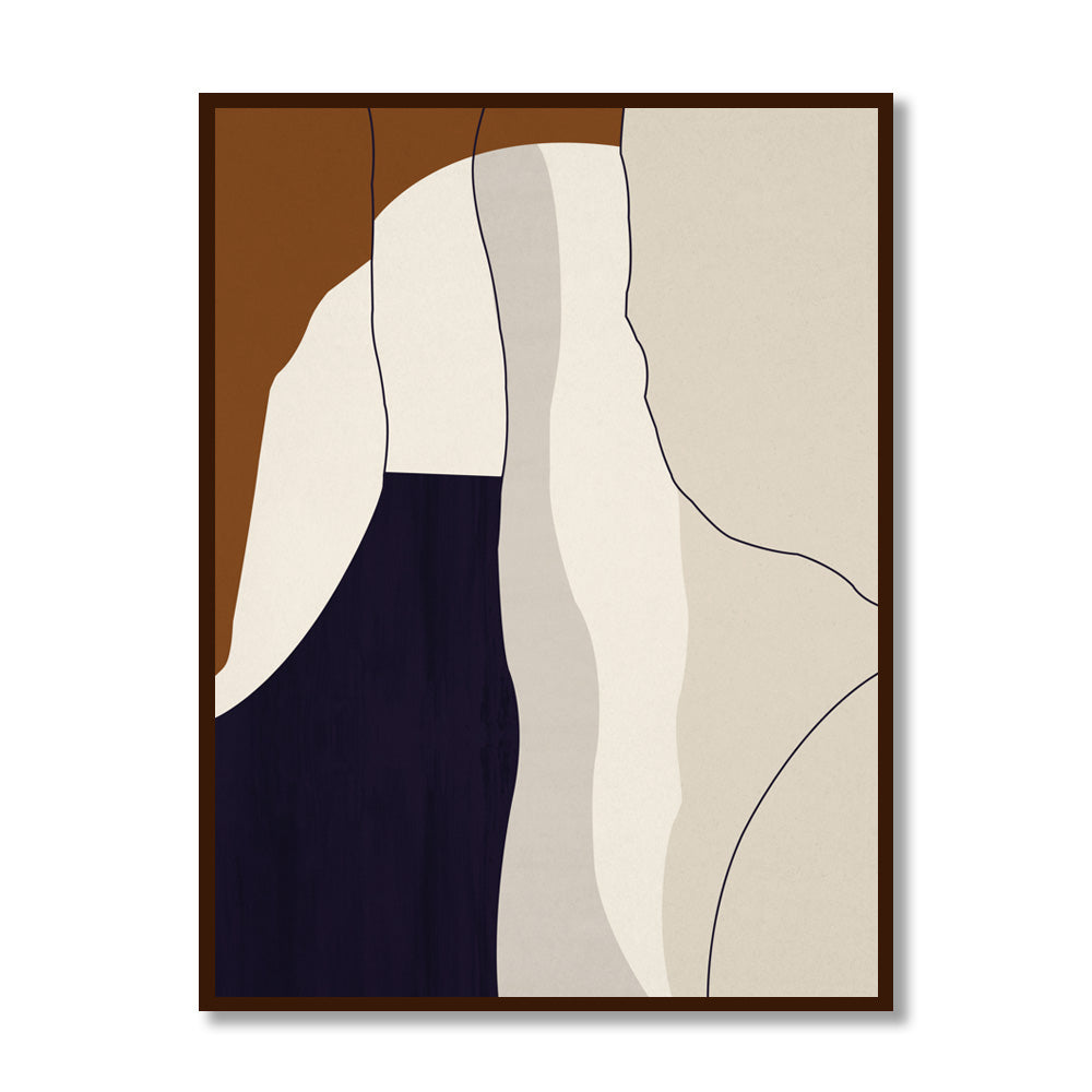 Terracotta 1 Abstract Canvas Wall Art Print