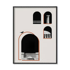 Architecture No. 4 – Black and White Artwork Canvas Print