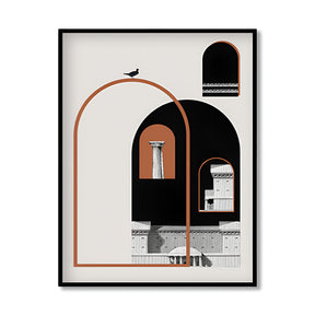 Architecture 7 Black and White Wall Artwork
