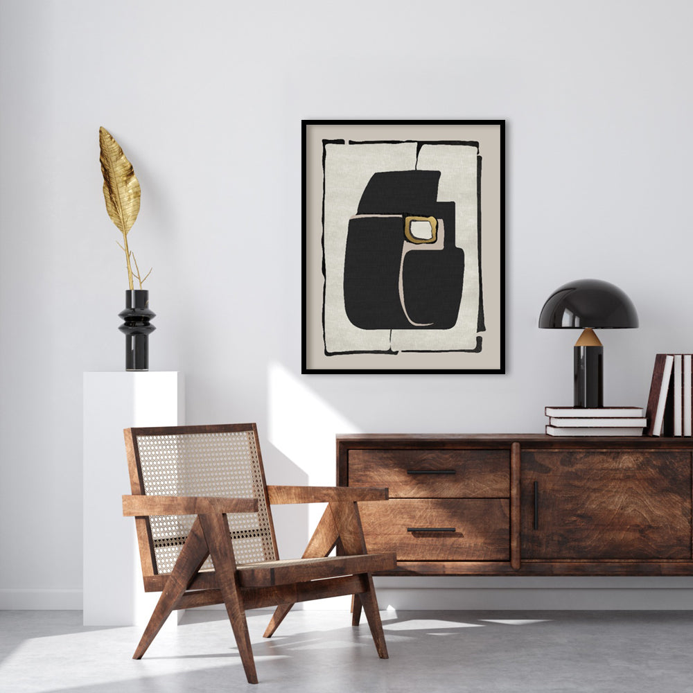 Abstract Forms Abstract Canvas Wall Art Print