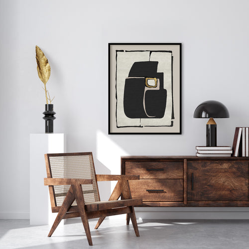Abstract Forms Abstract Canvas Wall Art Print