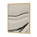 Abstract Arcs (Set of 2) Black and White Canvas Wall Art Print