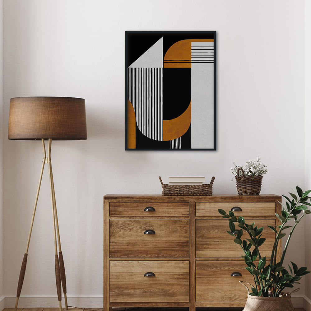 Bauhaus Abstract Canvas Wall Art Print