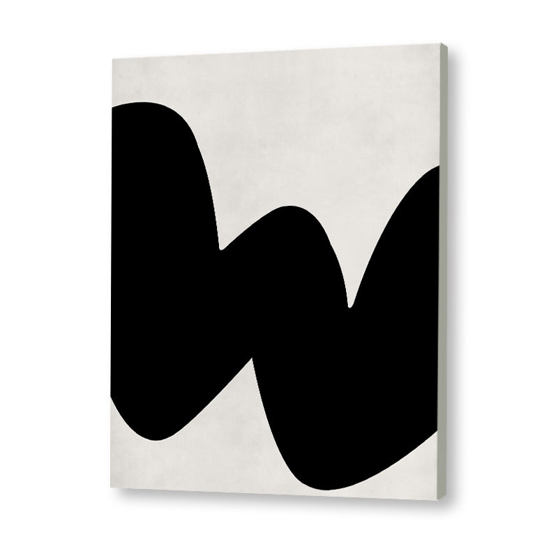 Blob 1 Black and White Artwork Canvas Print