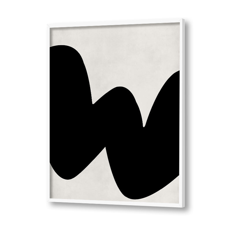 Blob 1 Black and White Artwork Canvas Print