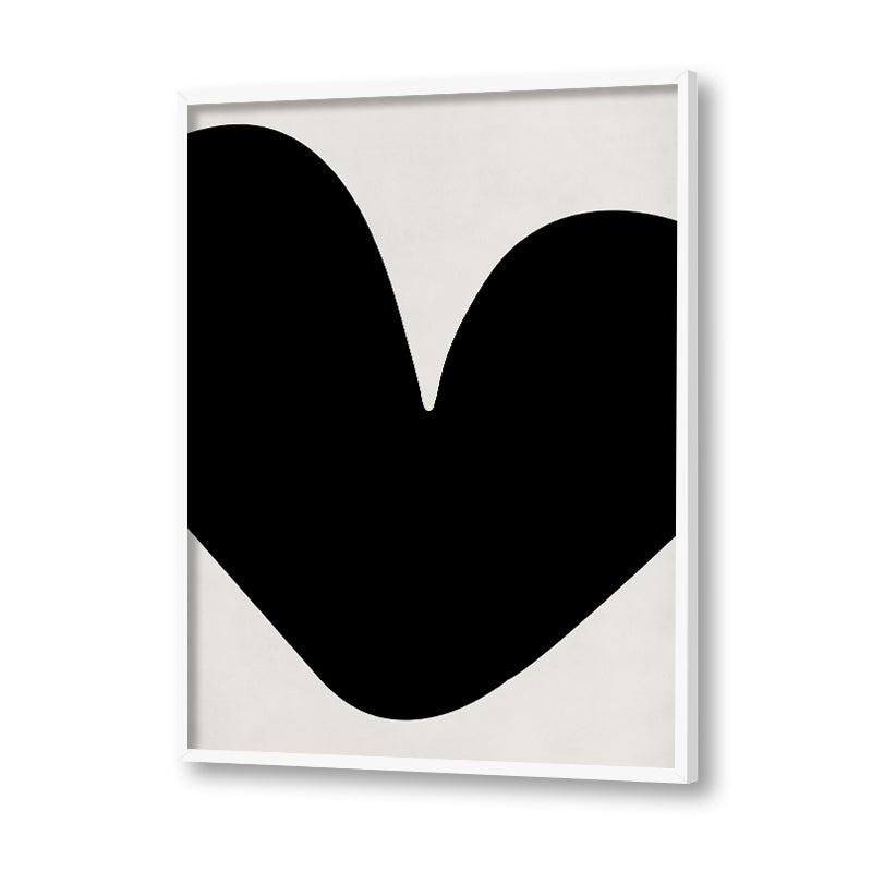 Blob 2 Black and White Artwork Canvas Print