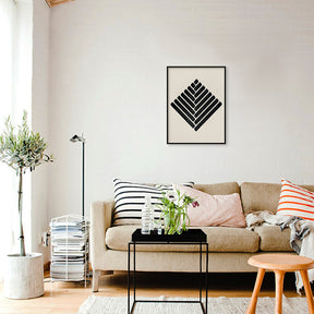 Harmony 5 Black and White Wall Artwork