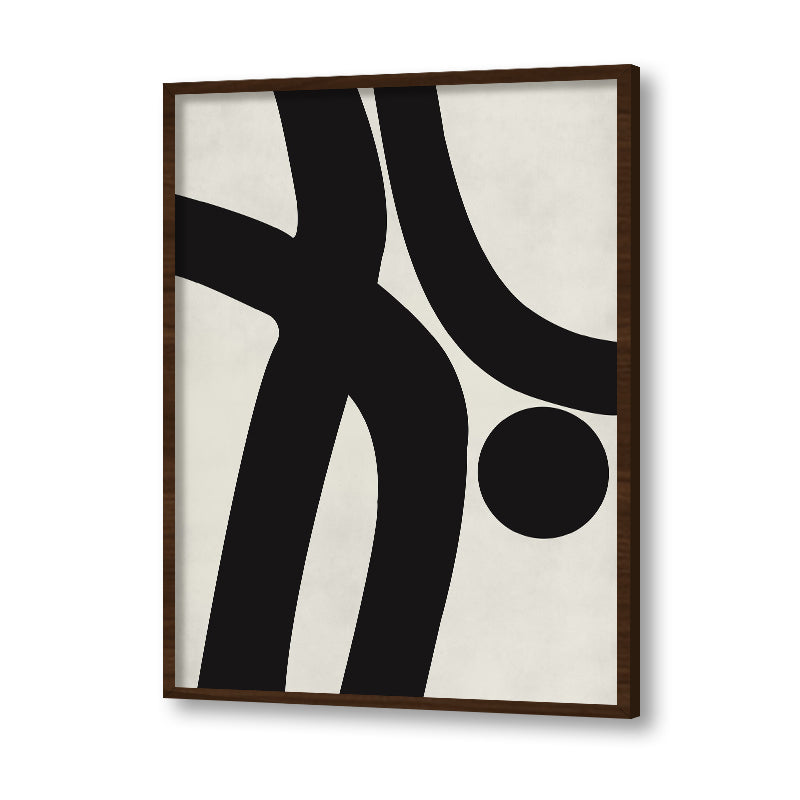 Mod Pods 2 Black and White Canvas Wall Art Print