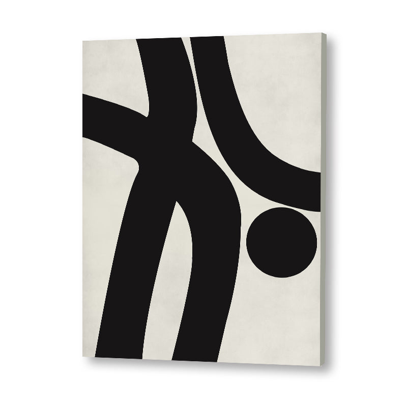 Mod Pods 2 Black and White Canvas Wall Art Print