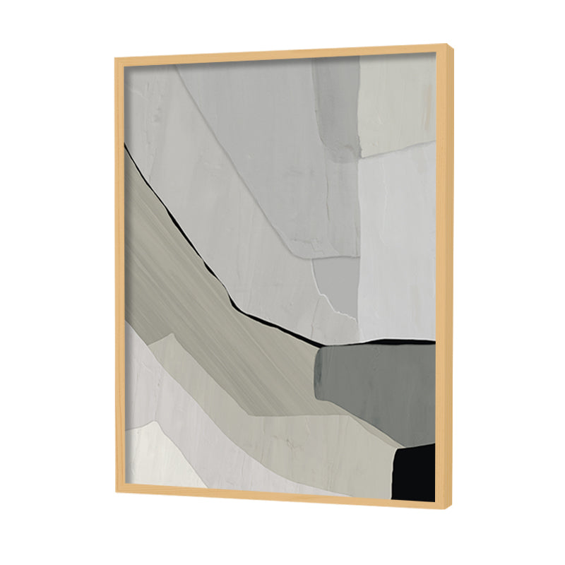 Monochrome Haze set of 3 Abstract Canvas Wall Art Print