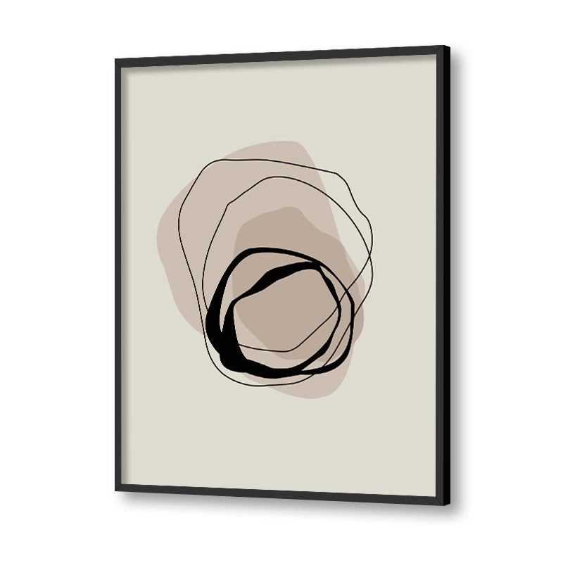 Nested 1 Abstract Canvas Wall Art Print