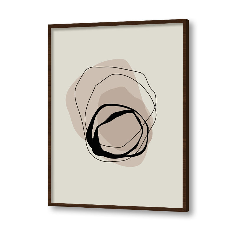 Nested 1 Abstract Canvas Wall Art Print