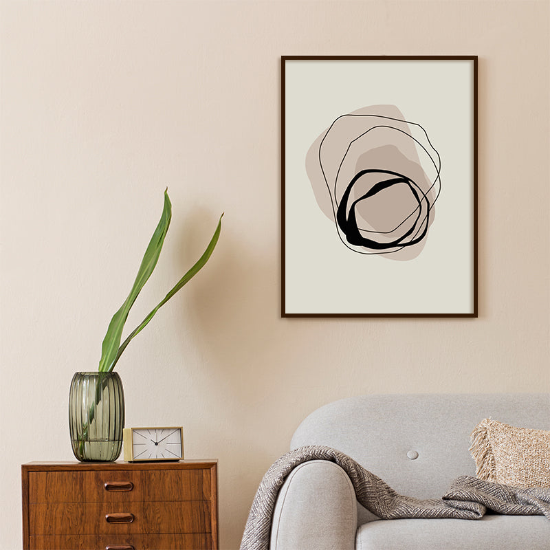 Nested 1 Abstract Canvas Wall Art Print