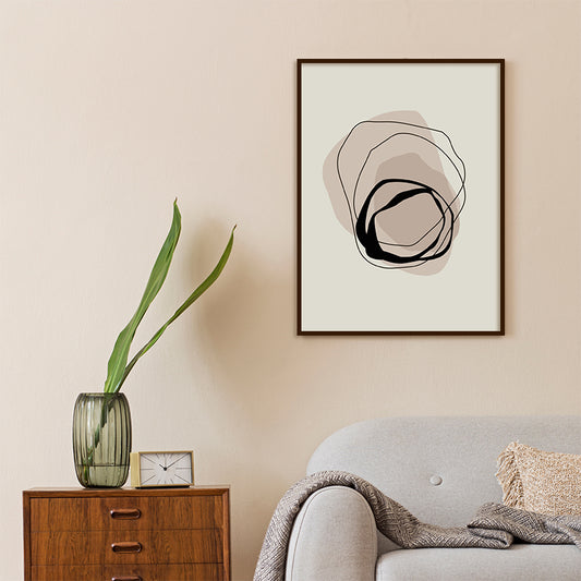 Nested 1 Abstract Canvas Wall Art Print