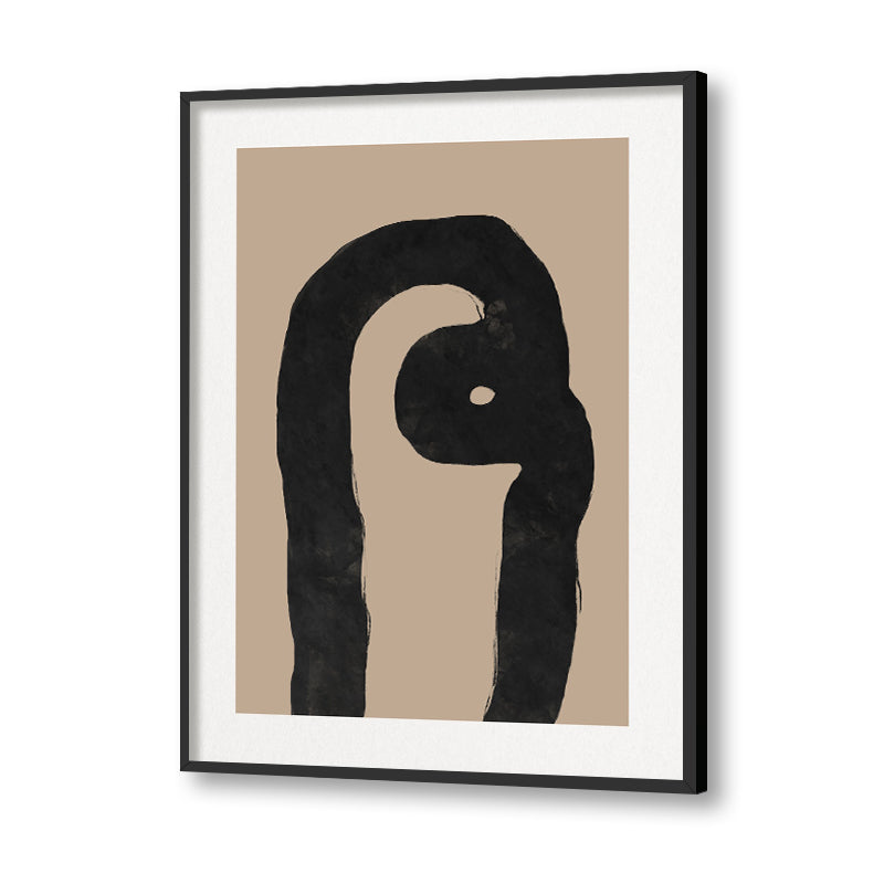 Nordic 2 Black and White Canvas Wall Art Print