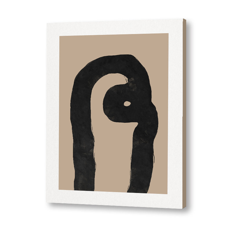 Nordic 2 Black and White Canvas Wall Art Print