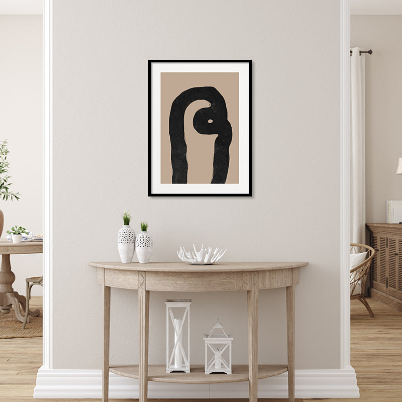 Nordic 2 Black and White Canvas Wall Art Print