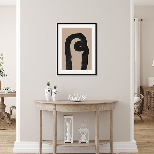 Nordic 2 Black and White Canvas Wall Art Print