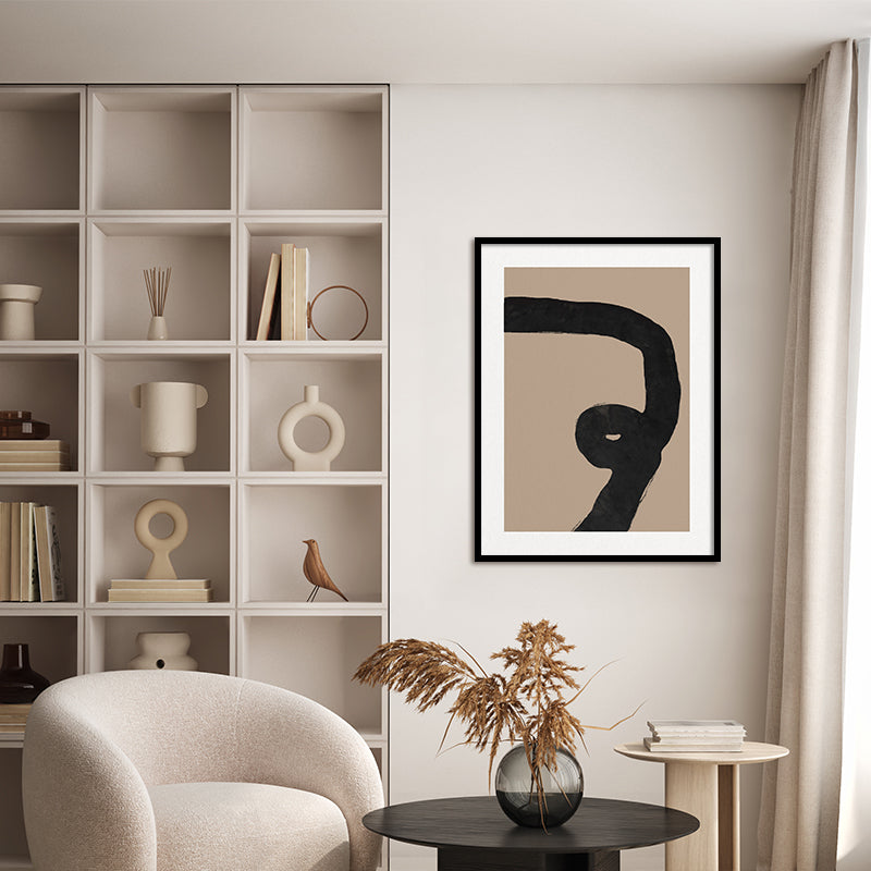 Nordic 3 Black and White Canvas Wall Art Print