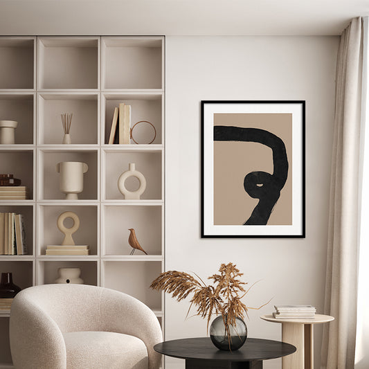 Nordic 3 Black and White Canvas Wall Art Print