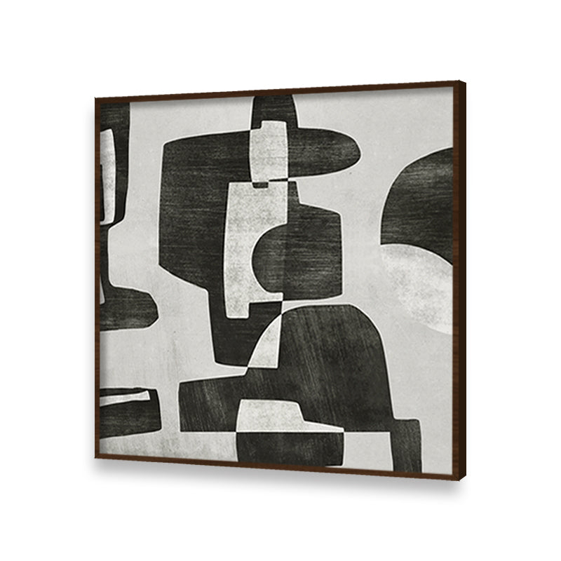 Shadows & Echoes Set of 2 Abstract Canvas Artprint for Wall