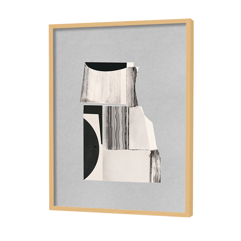 Structure and Void Abstract Canvas Wall Art Print