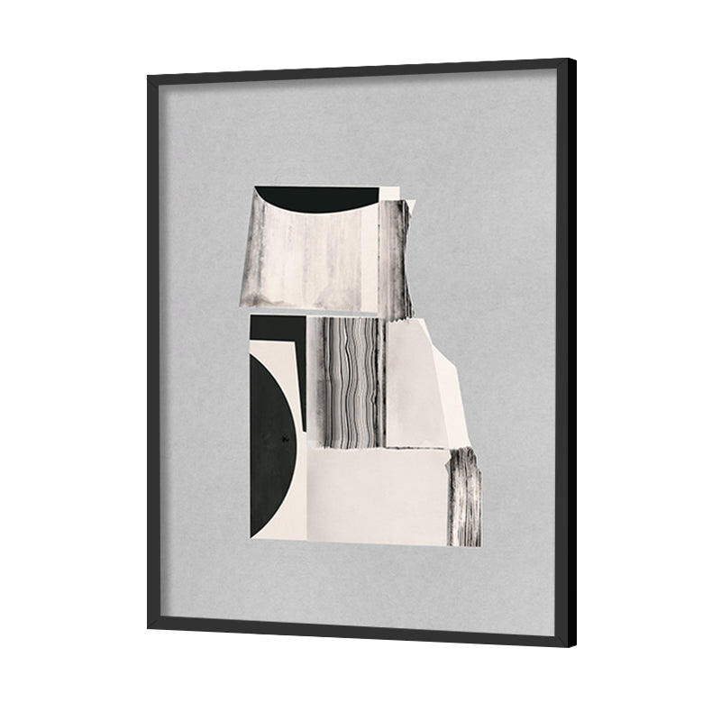 Structure and Void Abstract Canvas Wall Art Print