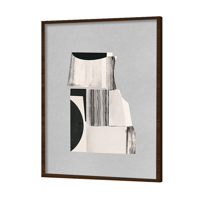 Structure and Void Abstract Canvas Wall Art Print