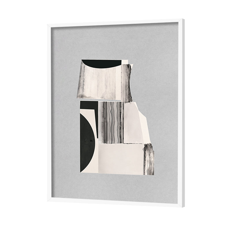 Structure and Void Abstract Canvas Wall Art Print