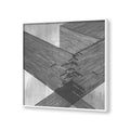 Structured Serenity-1 Black & White Canvas Wall Art Print