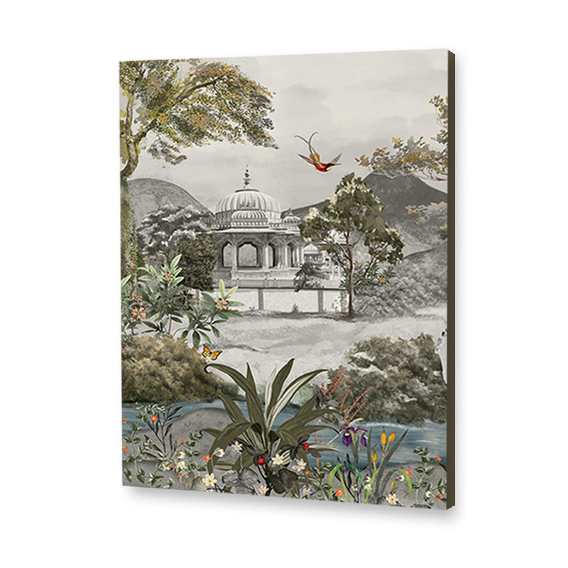 Royal Bagh set of 3 Traditional Artwork Canvas Print for Wall