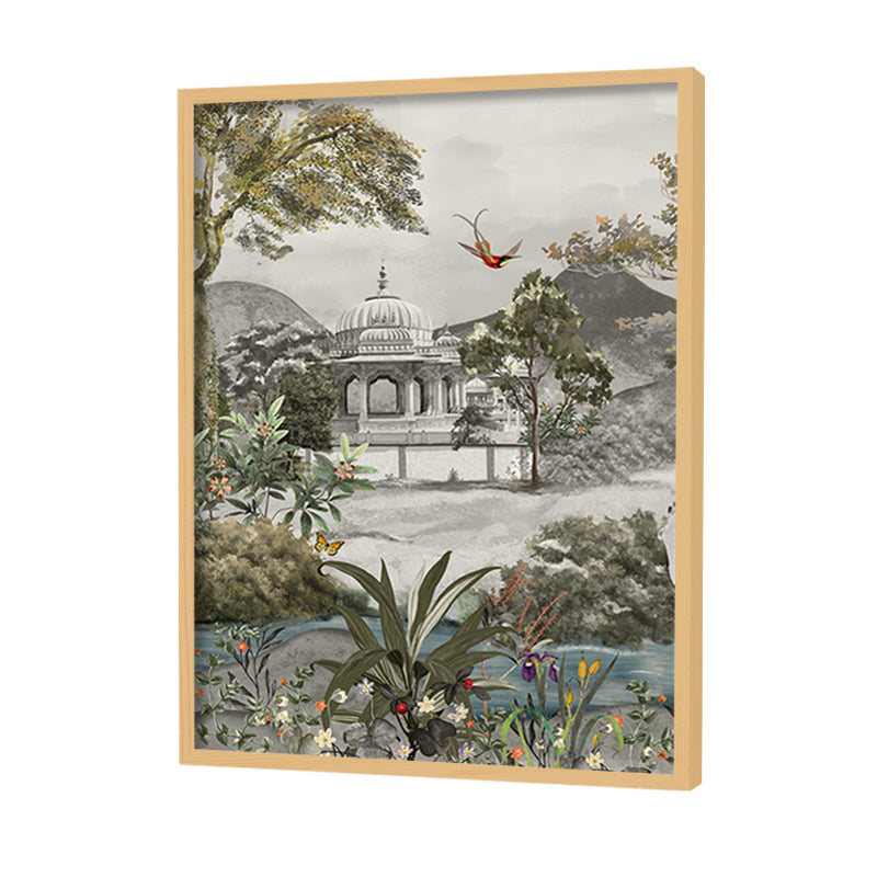 Royal Bagh set of 3 Traditional Artwork Canvas Print for Wall