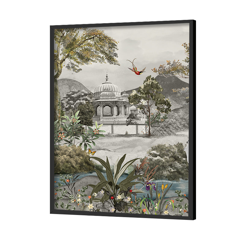 Royal Bagh set of 3 Traditional Artwork Canvas Print for Wall
