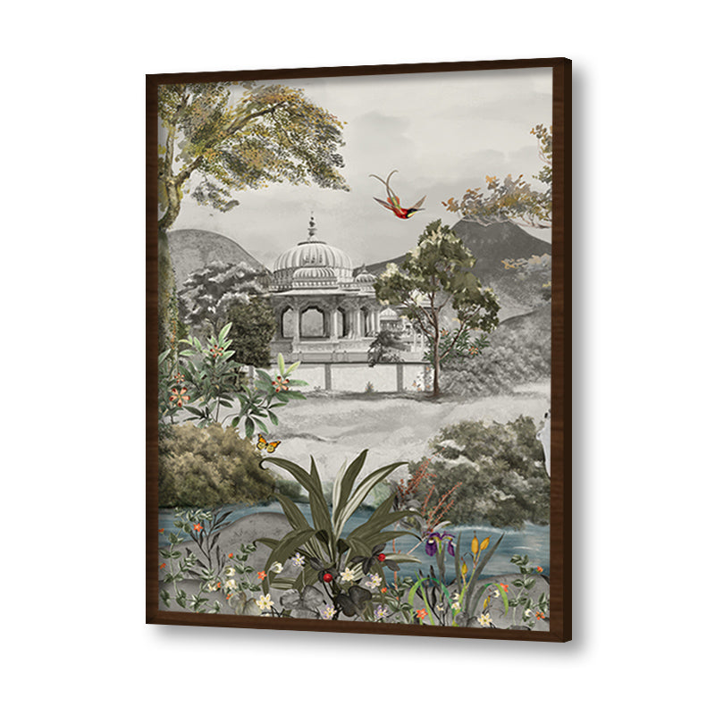 Royal Bagh set of 3 Traditional Artwork Canvas Print for Wall