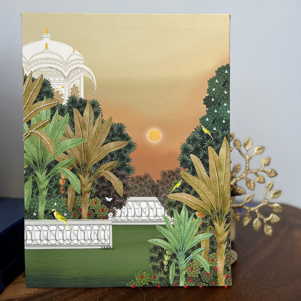 Bagicha with Embroidery Artwork with Gift Box