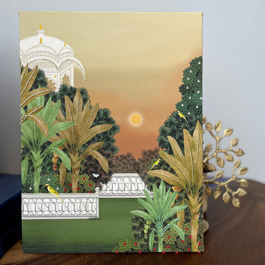 Bagicha with Embroidery Artwork with Gift Box
