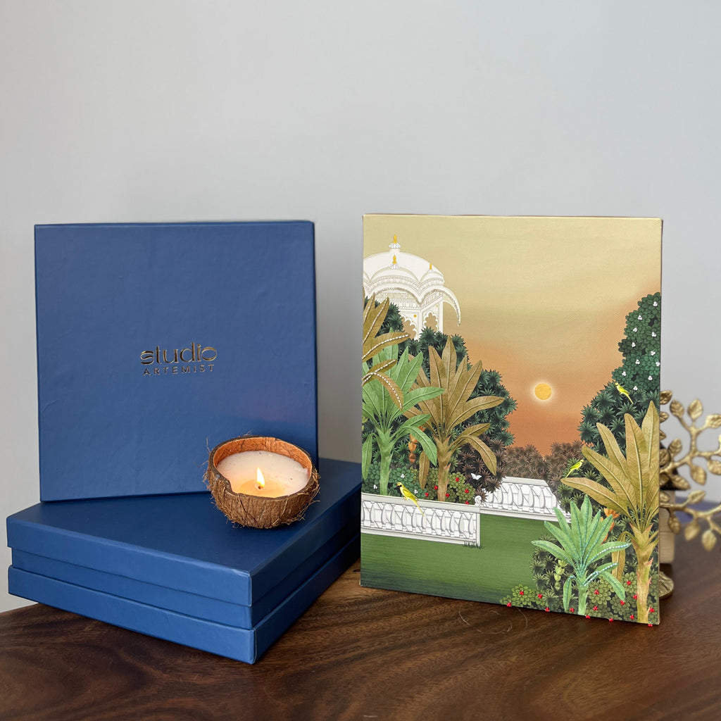 Bagicha with Embroidery Artwork with Gift Box