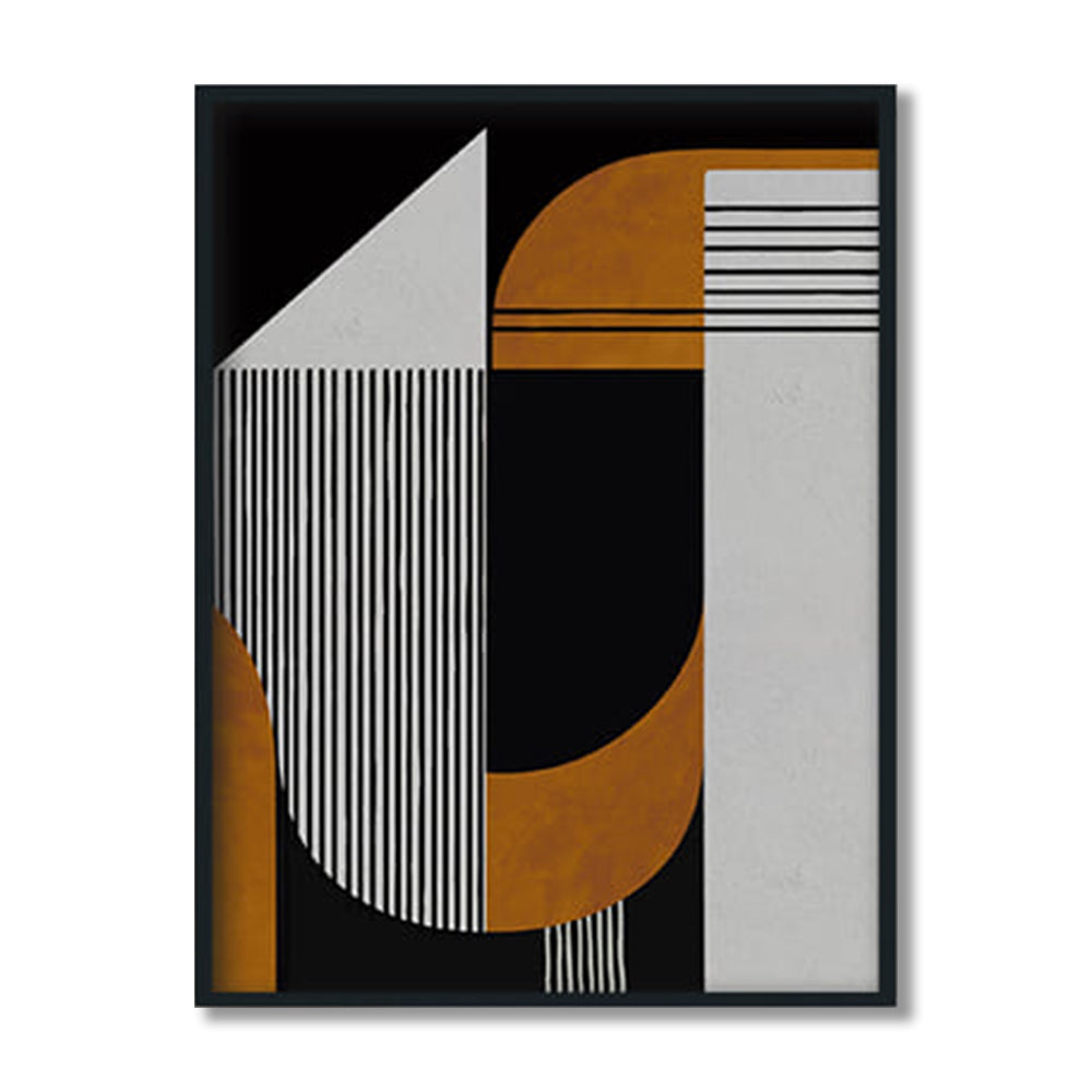 Bauhaus Art Wall Art | Black and White Wall Artwork | Abstract Canvas Painting for Wall | Wall Decor | Wall Painting