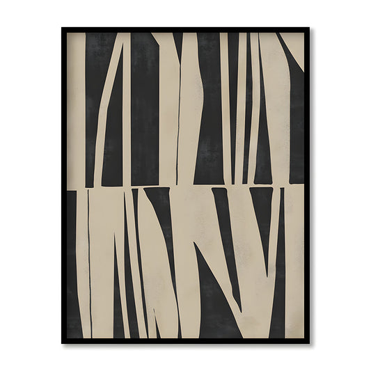 Between the Lines Abstract Canvas Wall Art Print