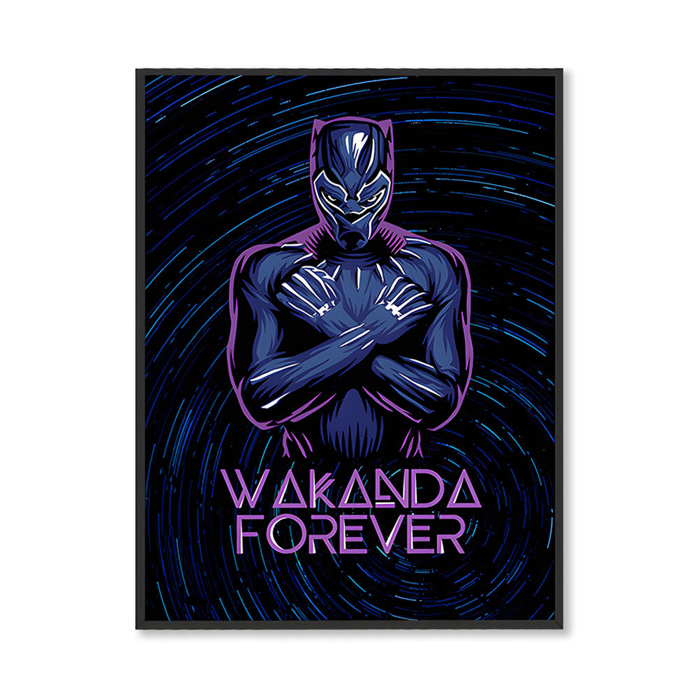 Black Panther Pop Artwork Canvas Print for Wall