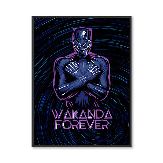 Black Panther Pop Artwork Canvas Print for Wall