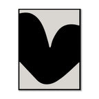Blob No. 2 – Black and White Artwork Canvas Print