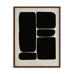 Blob No. 3 – Black and White Artwork Canvas Print