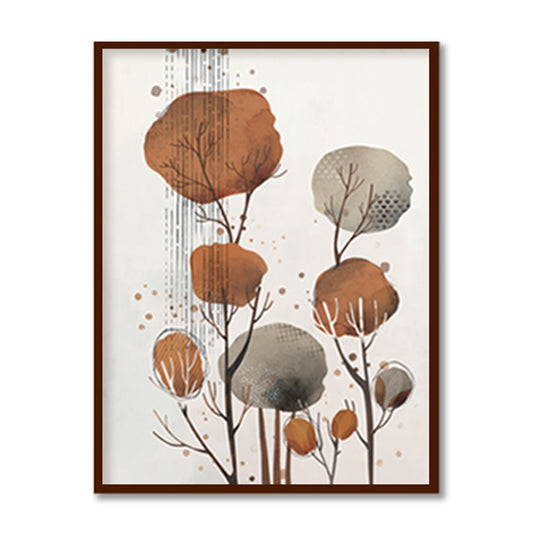 Boho Abstract Woodland 1 Nature Wall Art  | Scandinavian Wall Artwork | Abstract Canvas Painting for Wall | Wall Decor | Wall Painting