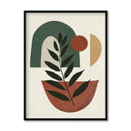 Boho Fern Scandinavian Canvas Wall Art Print