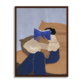 Book Worm 1 Scandinavian Canvas Wall Art Print