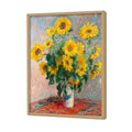 Bouquet of Sunflowers by Claude Monet Famous Painting Artwork Canvas Print